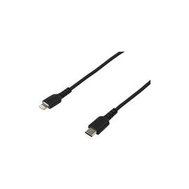 2m/6.6ft USB C to Lightning Cable - MFi Certified - Heavy Duty Lightning Cable - Black - Durable USB Charging Cable (RUSBCLTMM2MB)