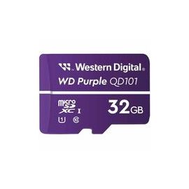 WD Purple SC QD101 WDD032G1P0C - Flash memory card - 32 GB - UHS-I U1 / Class10 - microSDHC - purple