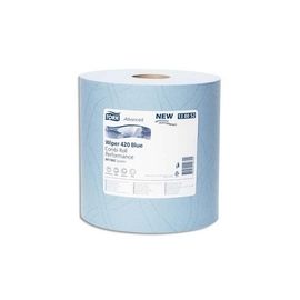 TORK Lot de 2 bobines d'essuyage bleu 2 plis 130052 SCA