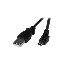 2m Mini USB Cable - A to Down Angle Mini B