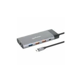 USB-C DOCK/HUB 9-PORT- ENET/HDMI(X2)/USB-A(X5)/-C(X2)PD