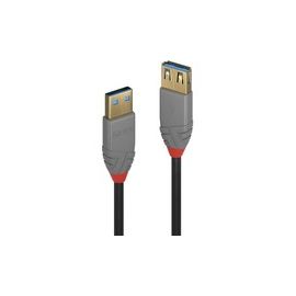 LINDY 1m USB 3.0 Typ A Verlaengerungskabel A male / female Anthra Line