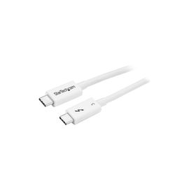 Thunderbolt 3 Cable - 0.5m / 1 ft - White - 4K 60Hz - 40Gbps - Passive - Thunderbolt Cable - USB Type C Charger