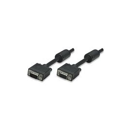 Kabel MANHATTAN Monitor SVGA 15pol.St>15pol.St 4,5 m Ferritkernen [bk]
