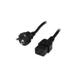 2m Computer Power Cord - Schuko CEE7 to IEC 320 C19