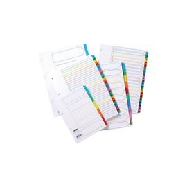 Concord Index A4 January-December White with Multi-Colour Tabs 02401/CS24