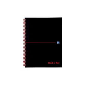 Black n Red Notebook Wirebound Polypropylene 90gsm Ruled 140pp A4 Ref 100080166 [Pack 5]