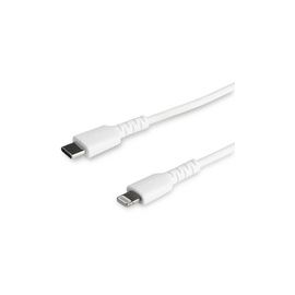 1m/3.3ft USB C to Lightning Cable - MFi Certified - Heavy Duty Lightning Cable - White - Durable USB Charging Cable (RUSBCLTMM1MW)