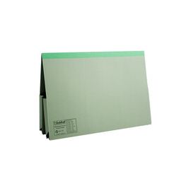 Guildhall Legal Wallet Double 35mm Pocket Reinforced Manilla 315gsm Foolscap Green Ref 218-GRNZ [Pack 25]