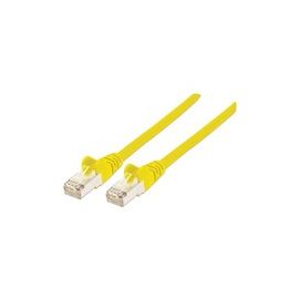 INT Patch Cable Cat5e SF/UTP RJ45-Male/RJ45-Male 10 m Yellow 5er Pack