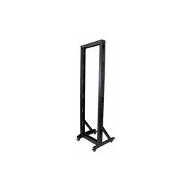 2-Post Server Rack with Sturdy Steel Construction and Casters - 42U