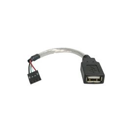 6in USB 2.0 Cable - USB A Female to USB Motherboard 4 Pin Header F/F