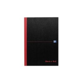 BLACK N RED A4 CASEBOUND NOTEBOOK 384PGS