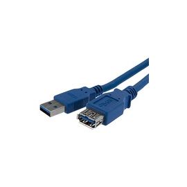 1m Blue SuperSpeed USB 3.0 Extension Cable A to A - M/F