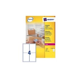 AVERY BoÃ®te de 400 étiquettes laser blanc 99.1X139 L7169-100