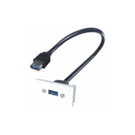 0.2M AV SNAP-IN USB3-A 25X50 WHITE
