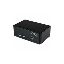2 Port Dual DVI USB KVM Switch w/ Audio & USB Hub