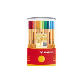 STABILO Boite rigide de 20 feutres de coloriage coloris assortis COLOR PARADE POINT88