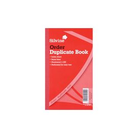 SILVINE DUP BOOK 8.25X5 ORDER 610
