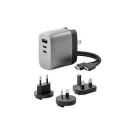 3X67 RAPID POWER 67W MULTI COUNTRY GAN CHARGER - SPACE GREY