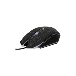 GAMING USB MOUSE LED 2400 DPI- 6 BUTTON ADJUSTABLE DPI BLACK
