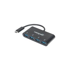 USB-C DOCK/HUB 4-PORT- 4X USB-A USB 3.0 BUS POWER BLACK