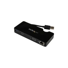 Universal USB 3.0 Laptop Mini Docking Station w/ HDMI or VGA, Gigabit Ethernet, USB 3.0