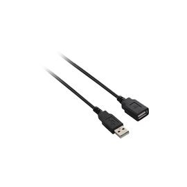 V7 USB CABLE EXTENS 1.8M A TO A BLACK USB 2.0 HI-SPEED M/F