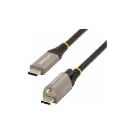 3ft 1m Top Single Screw Locking USB C Cable 10Gbps, USB 3.1/3.2 Gen 2 Type-C Cable, 5A/100W PD, DP Alt Mode, USB-C to C Cord