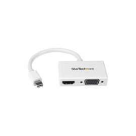Travel A/V adapter - 2-in-1 Mini DisplayPort to HDMI or VGA converter - White