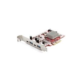4-Port USB PCIe Card, 10Gbps USB PCI Express Expansion Card with 2 Controllers, 2x USB-C & 2x USB-A ports (USB 3.2/3.1 Gen 2)