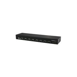 8-Port USB to Serial Adapter Hub - USB to RS232 Port Adapter with Daisy Chain - Rackmount