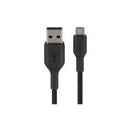 MICRO-USB-CABLE ENCASED 1M BLACK