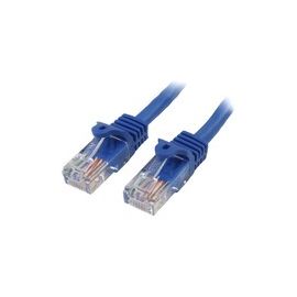 10m Blue Cat5e Patch Cable with Snagless RJ45 Connectors - Long Ethernet Cable - 10 m Cat 5e UTP Cable