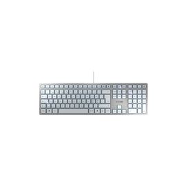 CHERRY KC 6000 Slim Corded Keyboard - USB - SILVER - US-Englisch mit EURO Symbol (US)