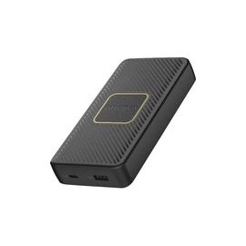 POWER BANK 15K MAH USB A AND C 18W USB-PD + WIRELESS 10W BLACK