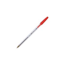 5 ETOILES Stylo Ã  bille pointe moyenne encre rouge corps plastique cristal avec capuchon