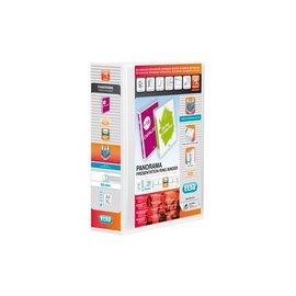 Elba Panorama Presentation Binder PVC 3 Cover Pockets 4 D-Ring 65mm A4 White Ref 400001305 [Pack 10]