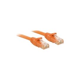 LINDY Cat.6 U/UTP Kabel, orange, 0,3m