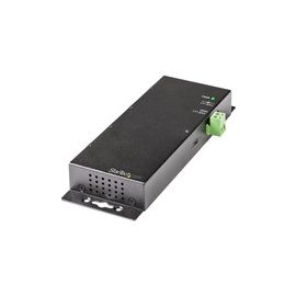 4 Port USB C Hub 10Gbps, Metal Industrial USB-C Hub, 2x USB-C & 2x USB-A, ESD Surge Protection, Self-Powered USB Type-C Hub