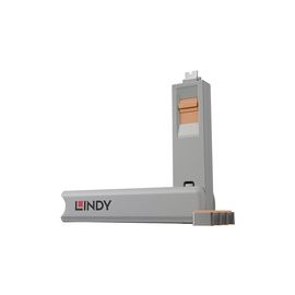 USB TYPE C PORT BLOCKER KEY-PACK OF 4 BLOCKERS ORANGE