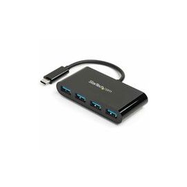 4 Port USB 3.0 Hub - USB-C to 4x USB-A - Bus Powered - Compact USB-C Hub - Portable USB Type-C Hub - USB Hub - USB C - USB Type C