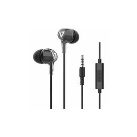 STEREO EARBUDS W/INLINE MIC 3.5MM 1.2M CABLE BLACK