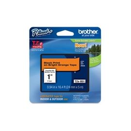 Lettering Tape, 1" , Black/Fluorescent Orange