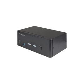 2 Port Dual Monitor HDMI KVM Switch, 4K 60Hz HDMI 2.0 UHD HDR, 2 Port USB 3.0 Hub, 4x USB HID, Audio, Hotkey Switching, TAA
