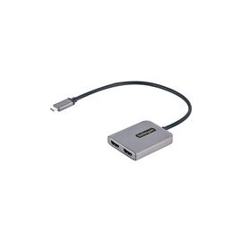 USB-C to Dual HDMI MST HUB, Dual HDMI 4K 60Hz, USB Type C Multi Monitor Adapter for Laptop, 2 Port DP 1.4 MST Hub