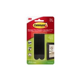 Hanging Strips,Large Picture, Holds 4lbs., 4/PK, BK