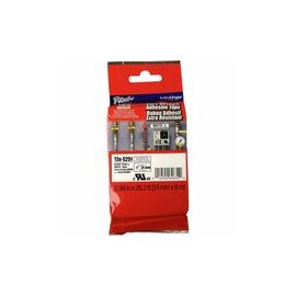 Industrial Tape, Laminated, 1" , Black/White