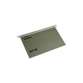 Multifile Suspension File Heavyweight Manilla with Tabs and Inserts Foolscap Green Ref 78008 [Pack 50]
