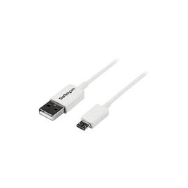 2m White Micro USB Cable - A to Micro B